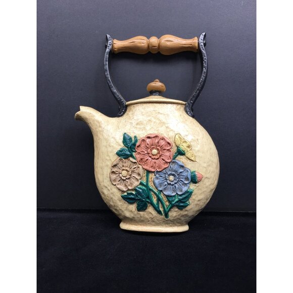 Vintage Home Interiors Kitchen Wall Decor Coffee Pot Kettle Skillet - Set of 3 - Picture 7 of 16